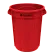 Global Industrial™ Plastic Round Trash Can, 32 Gallon, Red
