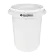 Global Industrial™ Plastic Round Trash Can, 32 Gallon, White