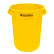 Global Industrial™ Plastic Round Trash Can, 32 Gallon, Yellow