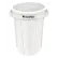 Global Industrial™ Plastic Round Trash Can, 55 Gallon, White