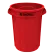 Global Industrial™ Plastic Round Trash Can, 55 Gallon, Red
