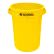 Global Industrial™ Plastic Round Trash Can, 55 Gallon, Yellow