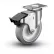 Colson® 2 Series Swivel Plate Caster 2.05256.445 BRK5 Rubber Total Lock Brake 5" Dia. 325 Lb.