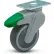 MedCaster 4" Avant Caster w/ Swivel Plate and Directional Lock, 2-1/2" x 3-5/8" Plate, 220 Lb. Cap.