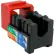 Vertical Cable 352-V2720/RD Cat 6 V-Max U-Style Keystone Jack - Red