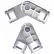 Adjustable Joint Fitting, 1"Dia., Furniture Grade Pvc, White - Pkg Qty 10