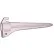 Pipestake Fittings, 7.5"L, 1/2"Dia., Furniture Grade Pvc, White - Pkg Qty 15