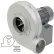 Global Industrial™ Aluminum TEFC Blower, 5 HP, 3 Phase, CW, Bottom Horiz., 2300 CFM