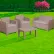 Flash Furniture® 4 Piece Faux Rattan Outdoor Sofa Set, Light Gray