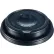 SOLO Cappuccino Dome Sipper Lids, Fits 12 oz to 24 oz Hot Cups, Plastic, Black, 100/PK, 10 Packs/CT