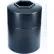 Commercial Zone® PolyTec™ Trash Container w/ Open Top Lid, 45 Gal Cap., Black