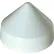 Dock Edge Piling Cap 10" Cone Head, PVC White 8/Case - 91-801-F