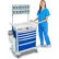 Detecto® MobileCare Electronic Medical Cart, 27"W x 27"D x 39"H, Blue
