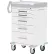 DetectoĀ® Rescue Series General Purpose Medical Cart, White Frame with 5 White Drawers