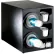 Dispense-Rite® Countertop 2 Cup Dispenser w/Organizers - Black