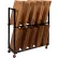 Dehnco 2 Tier Carton Rack w/ 8 Dividers, 54-1/2"L x 18"W x 52"H, Black & White