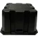 1 Step Tall Nestable Plastic Step Stand - Black 25"W x 25"D x 14-3/4"H - NBST-1-01