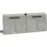 5'L Traffic Barrier, Polyethylene, Natural