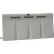 6'L Traffic Barrier, Polyethylene, Natural