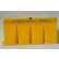 6'L Traffic Barrier, Polyethylene, Yellow