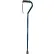 Aluminum Offset Cane with Gel Hand Grip, Height Adjustable, Blue Crackle