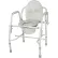 Steel Drop Arm Bedside Commode with Padded Arms
