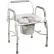 Steel Drop Arm Bedside Commode with Padded Seat & Arms
