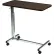 Deluxe Tilt Top Overbed Table, 30"W x 15"L Tabletop, 29.5"- 46" Height, Chrome Plated Base