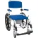 Drive Medical Shower Commode Wheelchair NRS185006, Aluminum, Blue