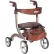 Drive Medical Nitro DLX Euro Style Walker Rollator RTL10266CH-HS, Champagne