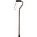 Drive Medical Offset Handle Walking Cane RTL10307, Aluminum, Foam Grip, Bronze