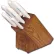 Dexter Russell 21008 - 7 Piece Soft Grip Wooden Block Set, White Handle