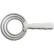Dexter Russell 09323 - Round Bone Dust Scraper, High Carbon Steel, White Handle, 4"L