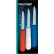 Dexter Russell 15493 - 3 PK Paring Knives, High Carbon Steel, Stamped, Red, White, Blue, 3-1/4"L