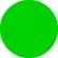1/2" Dia. Round Paper Labels, Standard Green, Roll of 500