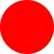 4" Dia. Round Paper Labels, Standard Red, Roll of 500