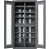 Global Industrial™ Stationary Charging Station Cabinet, 16, 36-1/16"W x 23-7/8"D x 72"H, Gray