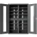 Global Industrial™ Stationary Charging Station Cabinet, 16, 48-1/16"W x 23-7/8"D x 72"H, Gray