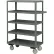 Durham Mfg.® Stock Truck w/5 Shelves, 1200 lb. Capacity, 48"L x 24"W Shelving, Gray