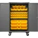Durham Mfg.® Mobile Cabinet, 42 Yellow Bins, 16 Gauge, 48"W x 24"D x 81"H