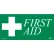 First Aid Label - Green