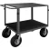 Durham Mfg.® Instrument Cart w/Flat Shelves, 1000 lb. Cap., 42-11/16"L x 25-1/8"W x 35-1/2"H