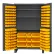 Durham Mfg.® Storage Bin Cabinet 137 Yellow Hook-On Bins 3 Adj. Shelves 48"W x 24"D x 78"H