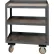 Durham Mfg. Mobile Shop Desk, 3 Shelves, 30"W x 24"D x 36"H, Gray