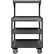 Durham Mfg.® Mobile Shop Desk, 4 Shelves, 24"W x 20"D, Gray