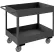 Durham Mfg.® Stock Cart with 2 Shelves, 1200 lb. Capacity, 36-1/4"L x 18-1/4"W x 37-5/8"H, Gray