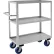 Durham Mfg.® Stock Cart w/ 3 Shelves, Stainless Steel, 1200 lb. Cap., 42"L x 18-1/8"W x 47"H