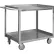 Durham Mfg.® Stock Cart w/ 2 Shelves, Lips Up Except In Front, 1200 lb. Cap.,42"Lx24-1/8"Wx35"H