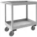 Durham Mfg.® Stock Cart w/2 Shelves, Stainless Steel, 1200 lb. Capacity, 42"L x 24-1/8"W x 35"H
