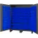 Durham Mfg.® Storage Bin Cabinet 264 Blue Hook-On Bins 72"W x 24"D x 84"H